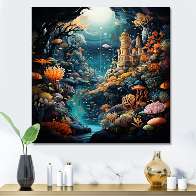 «Coral Mistic Underwater Kingdom I - Fantasy», art mural