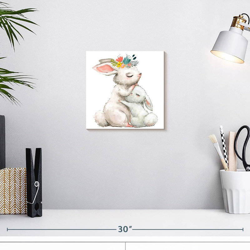 Ashelle mère lapin, H 10 po x l 10 po