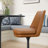 Lippa Vegan Leather Swivel Dining Chair-105239651-105239649