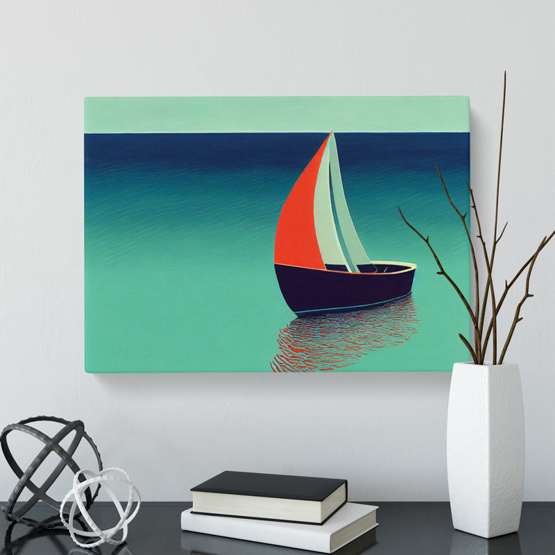Modern Sailing Boat Vol.4 - Wrapped Canvas, 35cm H x 50cm W x 3cm D