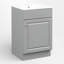 Ensemble de meuble-lavabo simple 20 po avec plateau en céramique-253644473