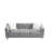 83" Velvet Sofa Couch, 3-Person Cushion Seat, Square Arm Sofa with 2 Pillows-112510933