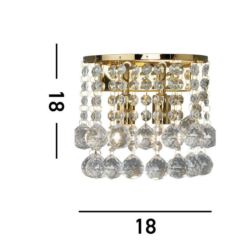 Axl Flush Mounted Sconce, Gold