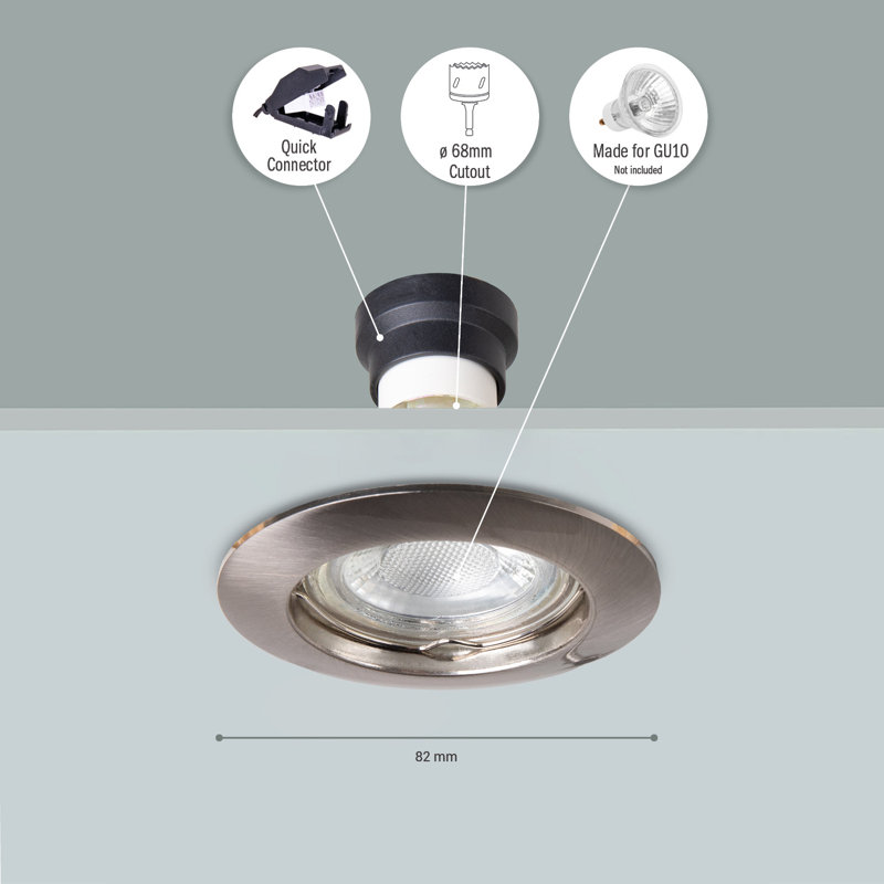 Aileth 7.8cm Recessed Lighting Kit