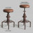 Set Of 2, 24Inch-29.9Inch Adjustable Height Industrial Swivel Sofa Pu Seat Indoor-Outdoor Use Chic Dining Bistro Cafe Side Barstool Bar Chair Coffee Chair Kitchen Counter Stool,Antique Copper-2024710612-2024710616-2034252933