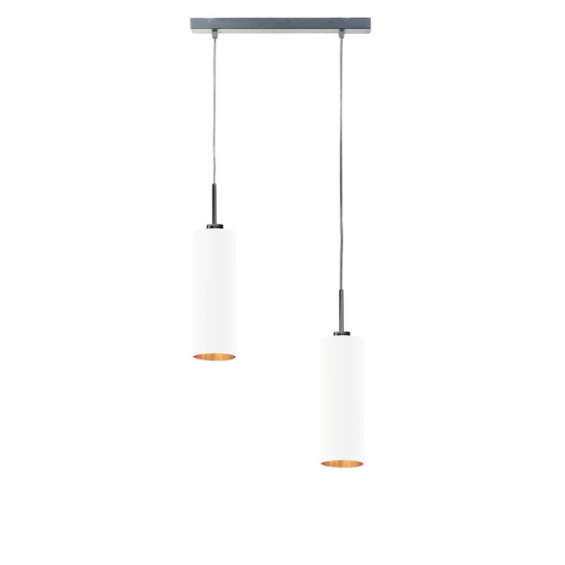 Toms 2 - Light Kitchen Island Pendant, White/Black