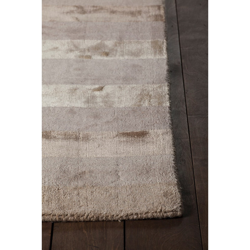 Tapis blanc / gris clair Canterbury, Rectangle 5 pi x 7 pi 6 po