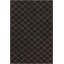 Gaia Hand Knotted Wool Geometric Area Rug in Brown/White-1742601256