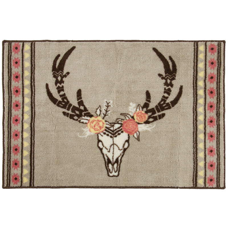 Desert Skull Non-Slip Bath Rug