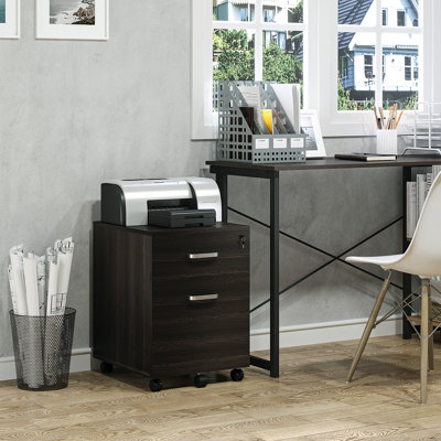 40cm Wide 2 -Drawer Mobile File Cabinet