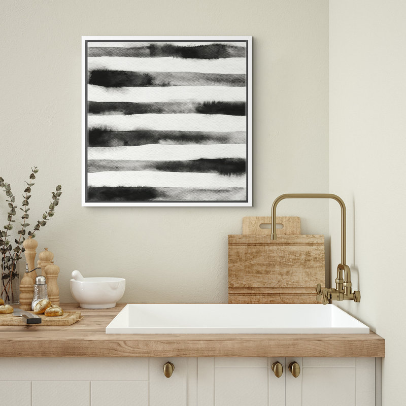 Abstrait, reproduction d'art sur toile encadrée, décoration murale pour chambre à coucher, H 16 po x l 16 po, Blanc