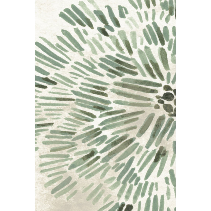 " Green Flowerhead I ", 18" H x 12" W x 1.25" D