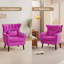 Chaises d'appoint confortables en velours surdimensionné (ensemble de 2)-2107653742