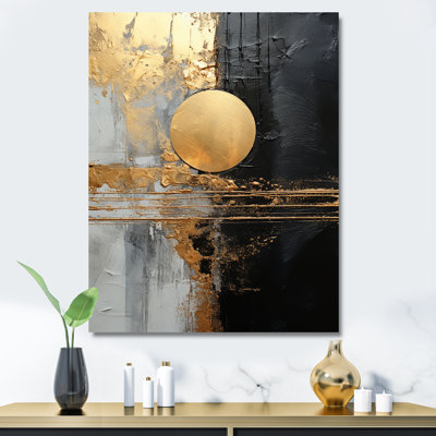 " Black And Gold Abstract Meditation IV "