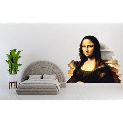Mona Lisa Wall Decal, Famous Painting Sticker, Renaissance Wall Art, Classic Bedroom Decor, Da Vinci Style, 105Gm