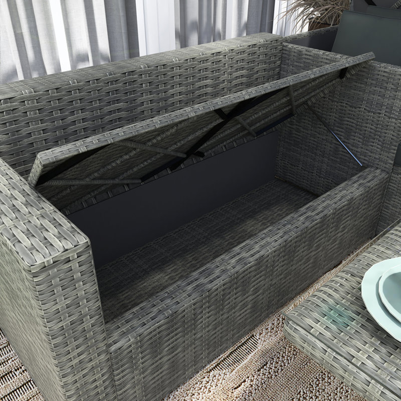 Ensemble repas pour 7 personnes, Gris, Gris
