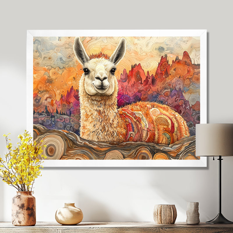Groover - Animals Wall Art, H 12 po x l 20 po, Blanc, Picture Framed