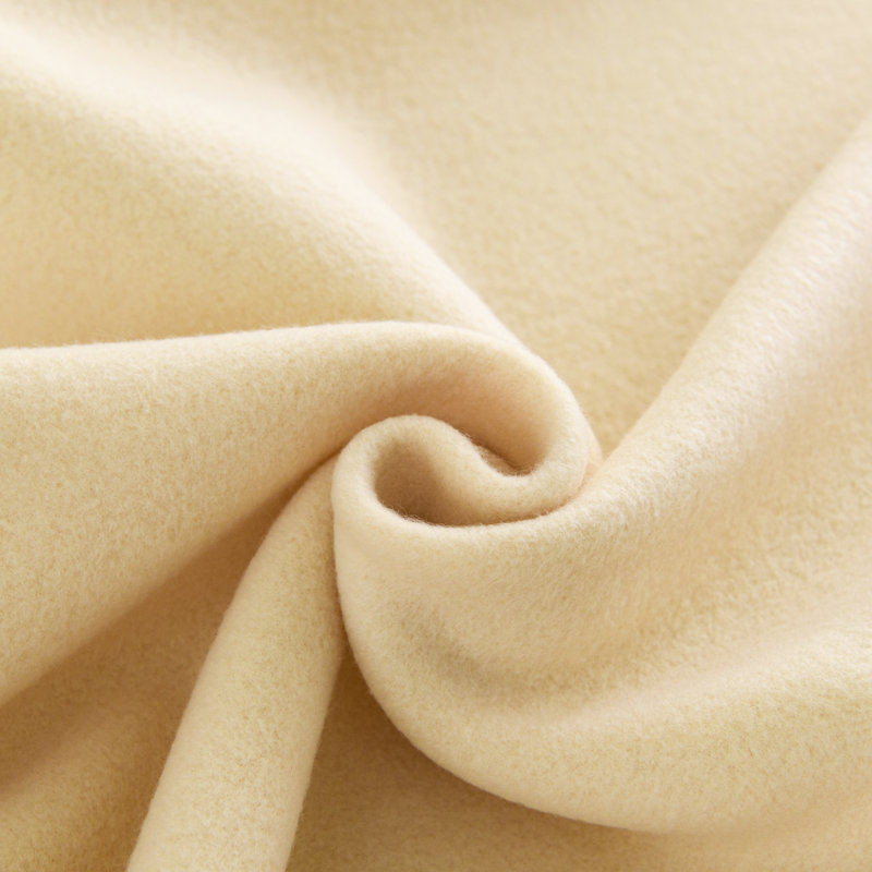 Full Taupe Fleece Reversible Blanket with Satin Trim