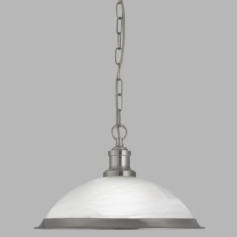 Abeer 1 - Light Dome Pendant, Satin Silver
