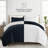 Duvet Cover Set Patterned Microfiber Ultra Soft Bedding in Rustic Windowpane-105814198