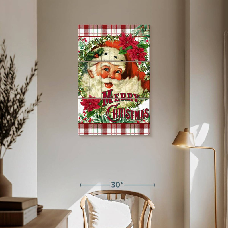 Père Noël souriant Lelend, H 57 po x l 36 po
