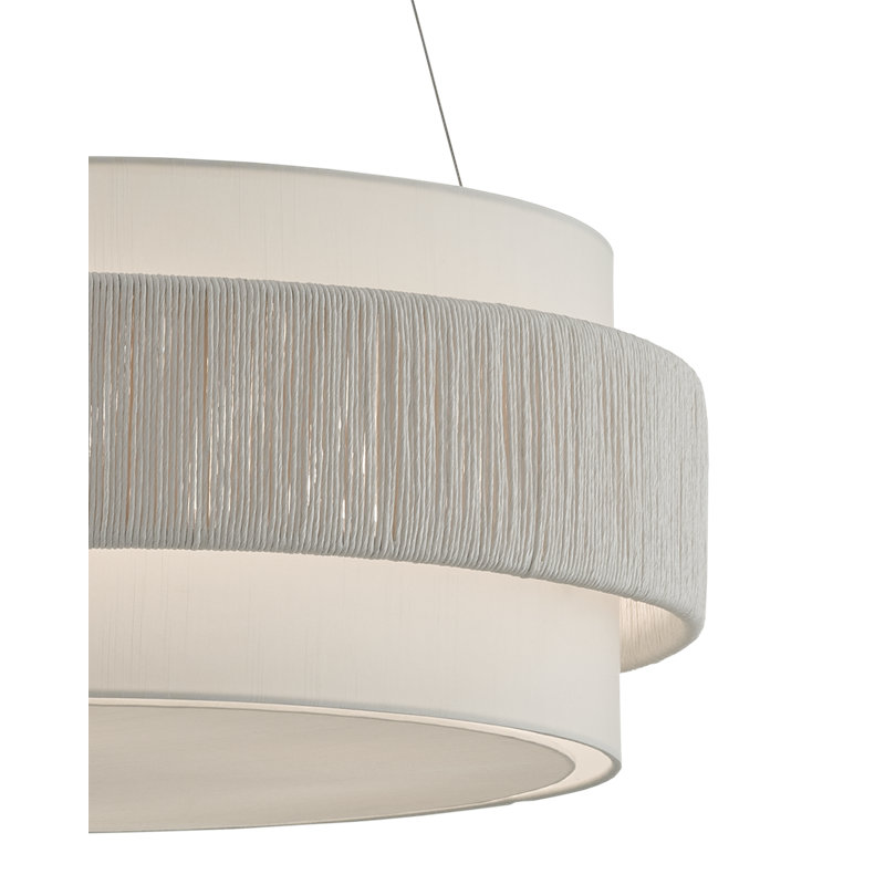 Lustre tambour 6 lumières à abat-jour Rousham