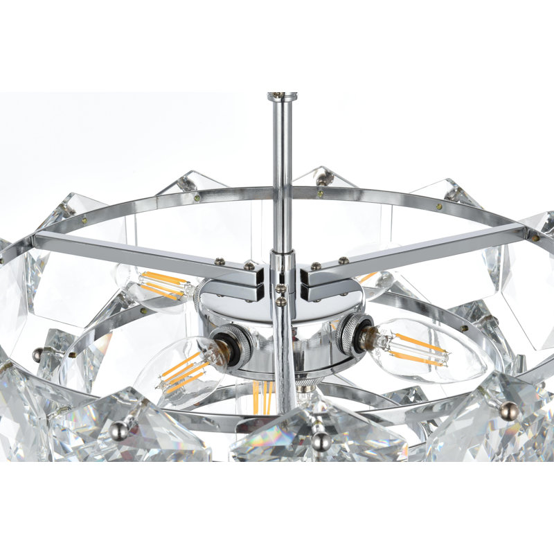 Lustre Cinda 16 pouces , Chrome chrome