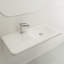 Lavabo de salle de bain rectangulaire à double fixation en argile réfractaire 35,5 po BOCCHI Fenice-841968933