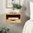 Adeana Poplar Floating Shelf with Drawer-849281231