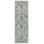 Karina Hand Knotted Wool Ikat Area Rug in Ivory/Blue