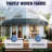 ALEKO Motorized Retractable Outdoor Awning with White Frame-111027270-111027054