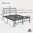 Oley 14-Inch Meatl Platform Bed with Headboard and Tailboard for Storage-174739446