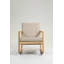 Fauteuil oscillant rembourré