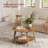 Maklena Coffee Table With 2-Tier Storage Shelves
