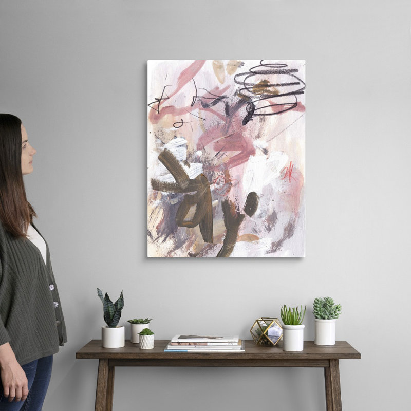 Reproduction d’art sur toile, "Whispering Dawn IV" par Melissa Wang, H 30 po x l 24 po x P 1,25 po, Toile tendue