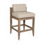 Tabouret d'extérieur en bois avec coussin Aerilyn-93692947-93692948-93692949