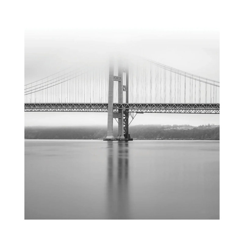 Narrows Bridge Monochrome by Louis Ruth - Wrapped Canvas Print, 93.98 cm H x 93.98 cm W x 1.91 cm D
