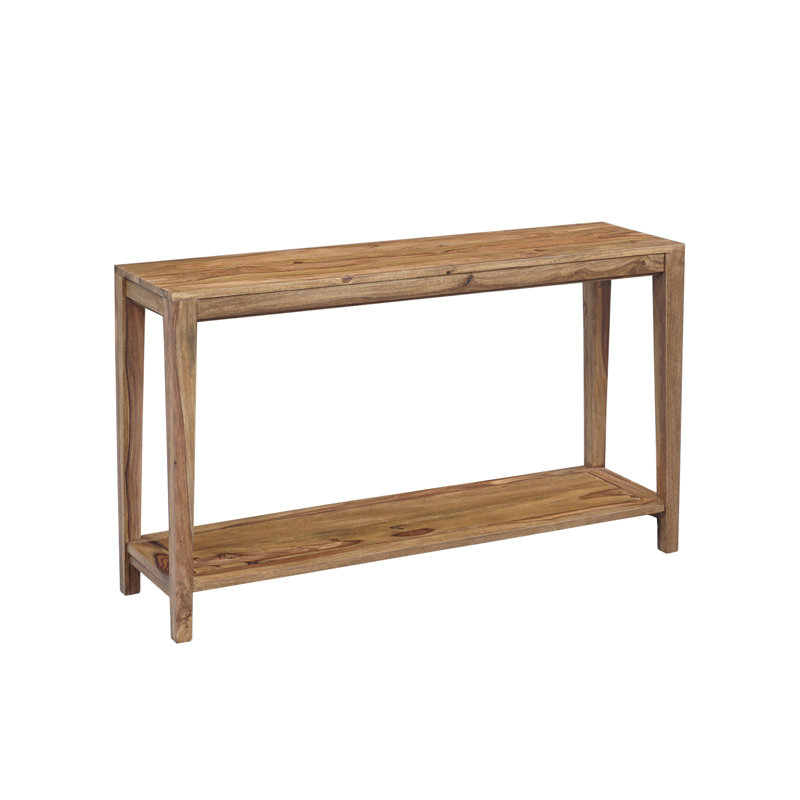 Console en bois massif Jacie, Naturel