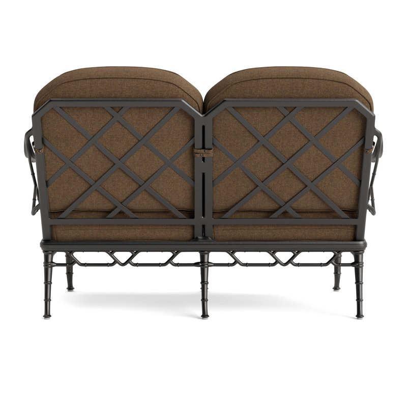 Calcutta Outdoor 2 - Seat Loveseat, Fusion Moccasian, Textured Pewter