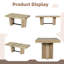 5-Piece Dining Set with Upholstered Faux Leather Chairs, Compact Square Table-936751583-936751582