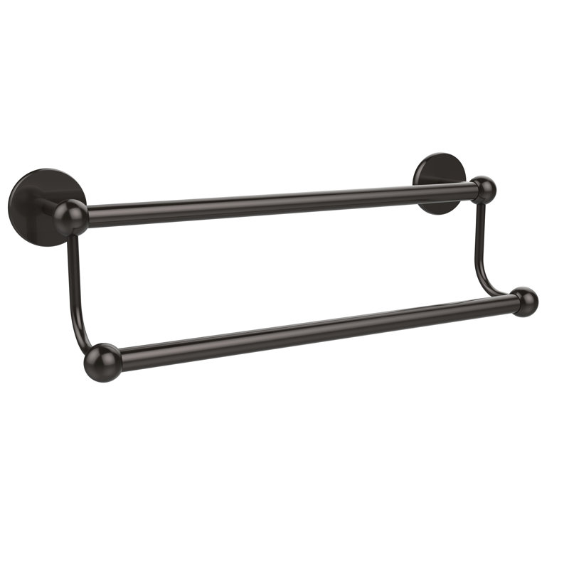 Double barre à serviettes murale, Bronze huilé