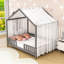 Lit House avec auvent et lattes-471680274