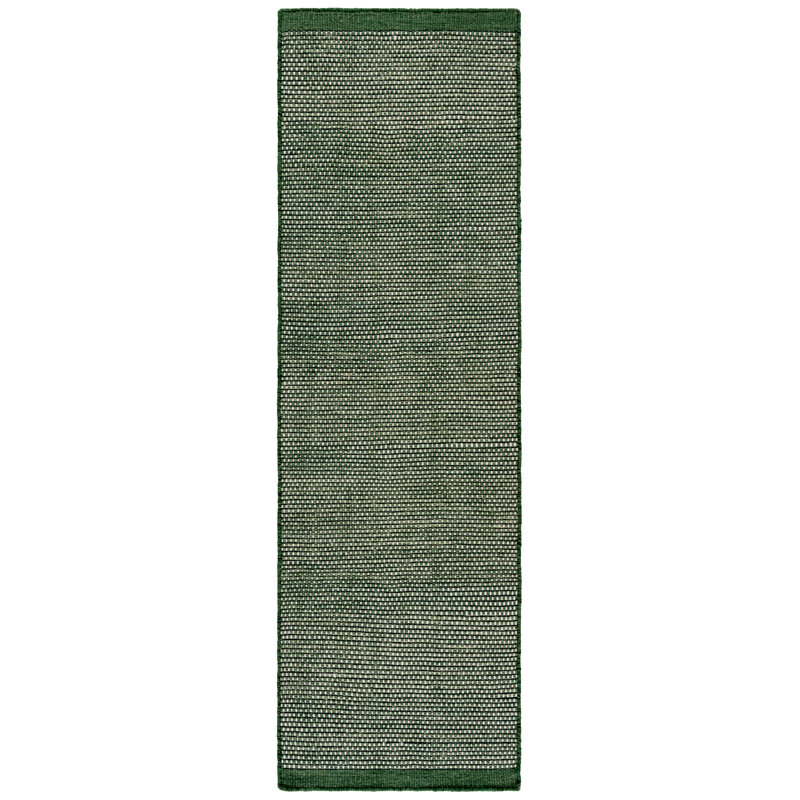 Vermont 811 Hand Woven 80% Wool; 20% Cotton Geometric Shapes Rug, Runner 2'3" x 8'