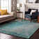 Premium Machine Washable Cerrito AMF562 Teal Rug