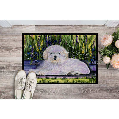 Stinesville Non-Slip Floral Indoor Doormat