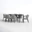 Abalone 70'' Rectangular 6 - Person Outdoor Dining Set with Cushions