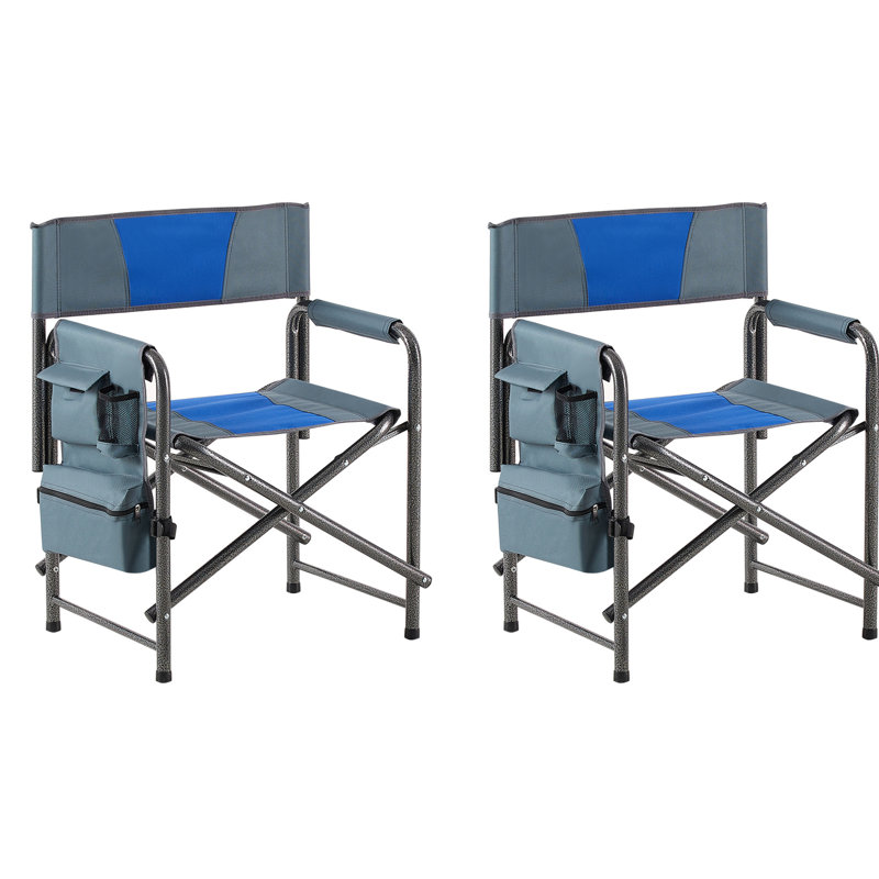 Chaise légère surdimensionnée pour la pêche en rivière - 2 chaises pliantes avec rangement