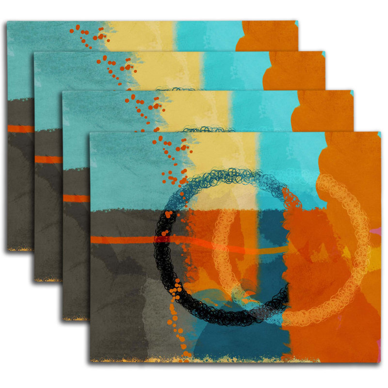 Napperon abstrait en polyester