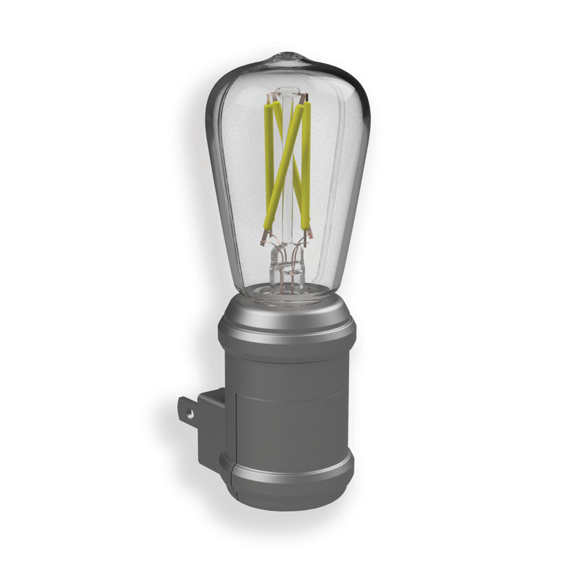 Éclairage de nuit rétro à del edison, Nickel