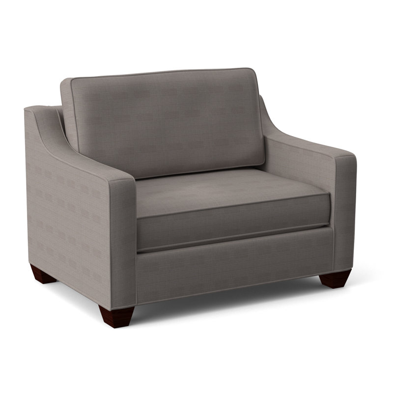Clark Convertible Chair, Empire Mahogany, Kanji Putty